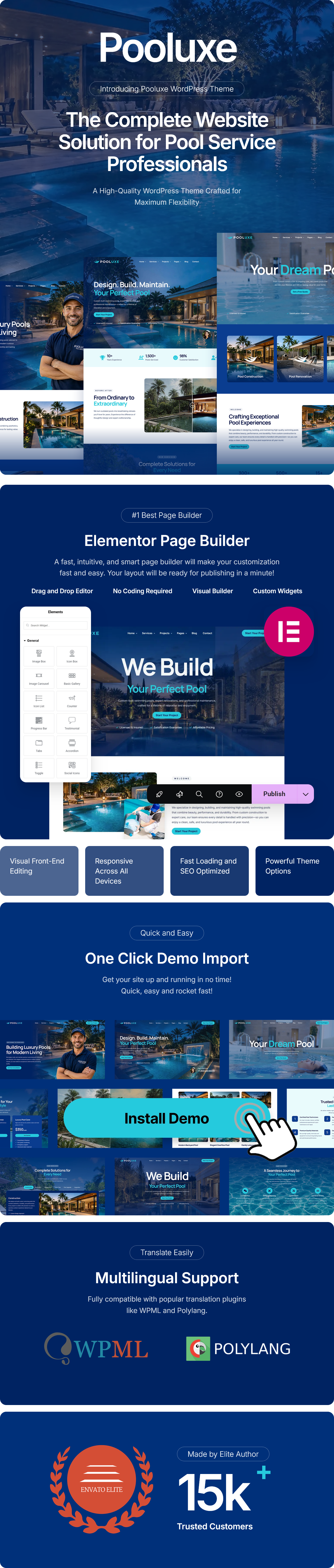 Pooluxe - Pool Services WordPress Theme
