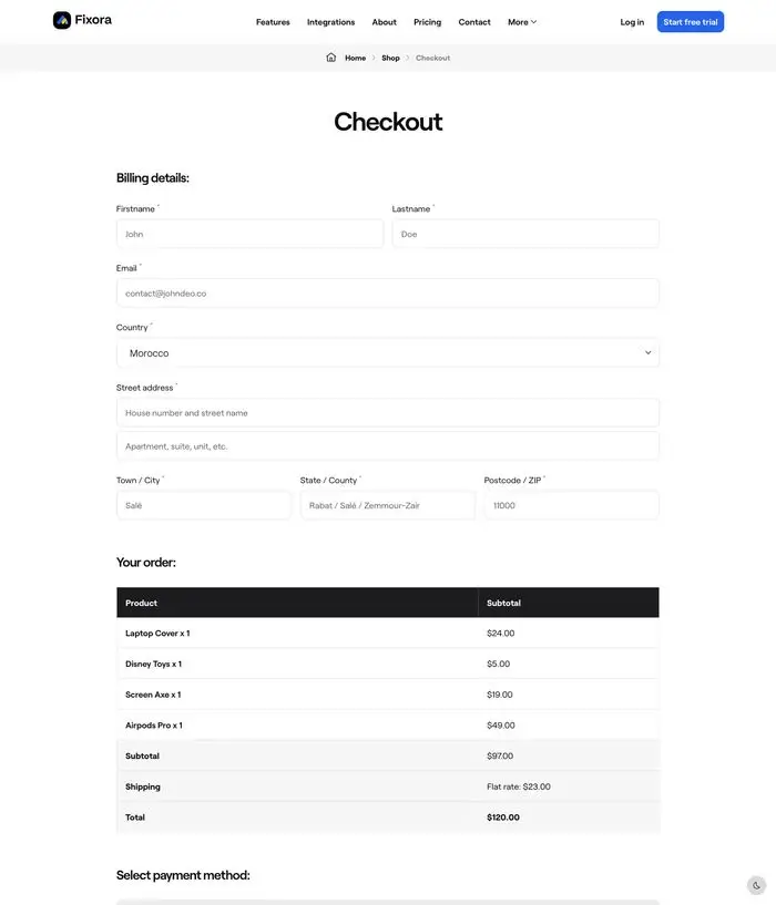 Checkout