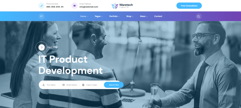 Waretech - IT Solution & Technology WordPress Theme