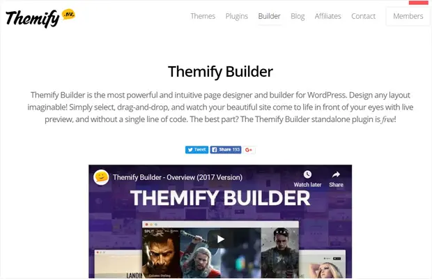 Themify Page Builder