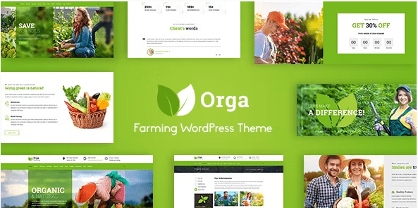 Best Organic Farming WordPress Themes- Orga
