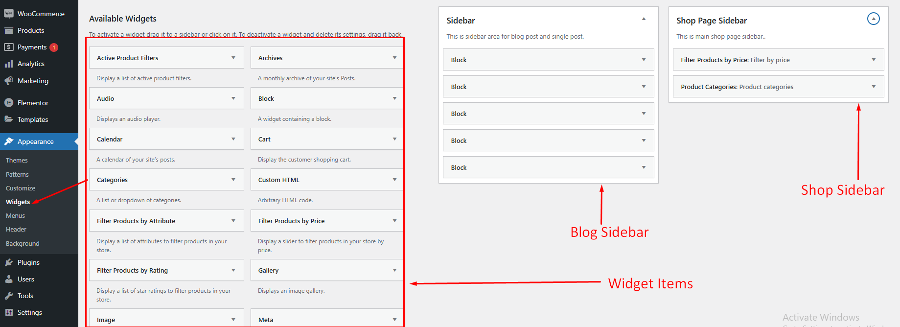 Widgets & Sidebar - WordPress Themes & Plugin