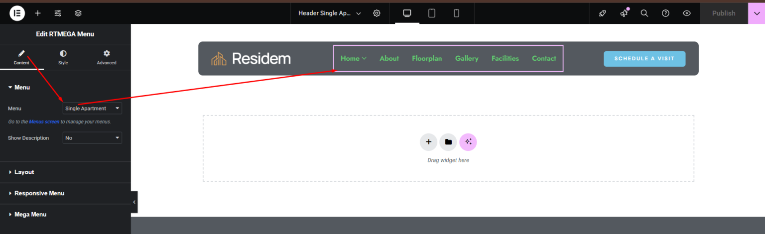 Header Menu Options - WordPress Themes & Plugin